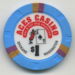 aces casino one dollar chip