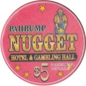 pahrump nugget 5 dollar chip
