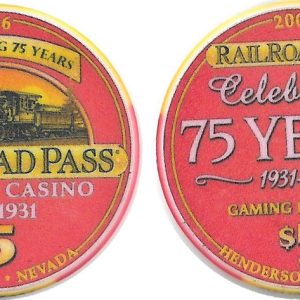 railroad pass casino chip