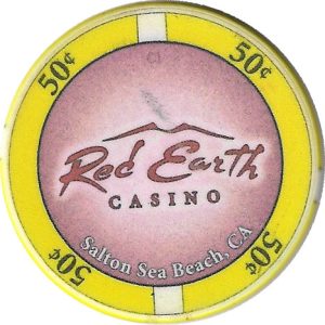 red earth casino 50 cent chip