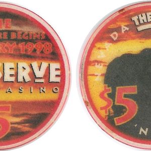 reserve casino 5 dollar chip