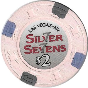 silver sevens casino 2 dollar chip