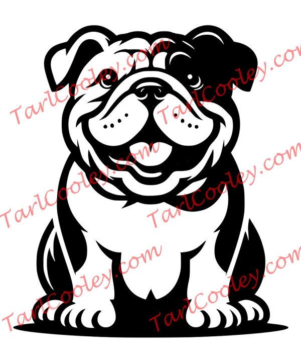 english bulldog svg