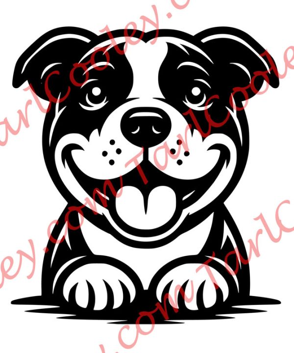 cute pit bull puppy svg