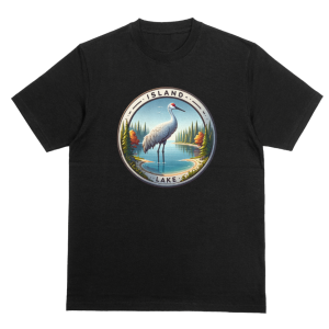 island lake sandhill crane shirt